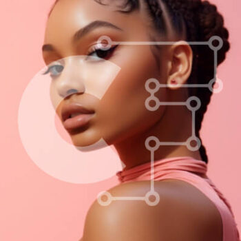 Intra Συλλεκτικό Ξύλινο Παζλ Plywood  4mm - Πορτρέτο μιας νεαρής γυναίκας με ροζ ενδυμασία Σε Ξύλινο Κουτί - Διαστάσεις Puzzle: 10x10 cm – 25 κομμάτια - Image 1