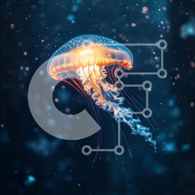 Intra Συλλεκτικό Ξύλινο Παζλ Plywood 4mm - Φωτεινή μέδουσα στα σκοτεινά νερά Σε Ξύλινο Κουτί - Διαστάσεις: 10x10 cm – 25 κομμάτια - Image 1