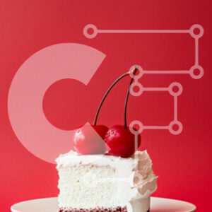 Intra Συλλεκτικό Ξύλινο Παζλ Plywood  4mm - Φέτα κέικ με κεράσια Σε Ξύλινο Κουτί - Διαστάσεις: 10x10 cm – 25 κομμάτια