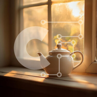 Intra Συλλεκτικό Ξύλινο Παζλ Plywood  4mm - Λευκή τσαγιέρα σε ξύλινο περβάζι Σε Ξύλινο Κουτί - Διαστάσεις Puzzle: 10x10 cm – 25 κομμάτια - Image 1