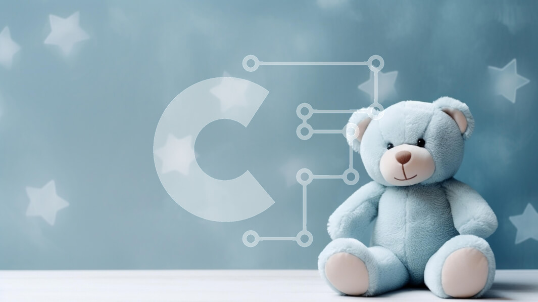 Intra Συλλεκτικό Ξύλινο Παζλ Plywood  4mm - Μαλακό μπλε αρκουδάκι σε λευκή επιφάνεια με έναστρο φόντο Σε Ξύλινο Κουτί - Διαστάσεις Puzzle: 10x10 cm – 25 κομμάτια