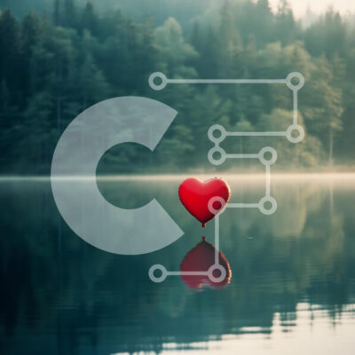 Intra Συλλεκτικό Ξύλινο Παζλ Plywood 4mm - Μπαλόνι σε σχήμα καρδιάς που επιπλέει στην ήρεμη λίμνη Σε Ξύλινο Κουτί - Διαστάσεις: 10x10 cm – 25 κομμάτια - Image 1