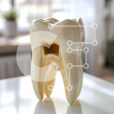 Intra Συλλεκτικό Ξύλινο Παζλ Plywood  4mm - Μοντέλο κεραμικών δοντιών Σε Ξύλινο Κουτί - Διαστάσεις Puzzle: 10x10 cm – 25 κομμάτια - Image 1