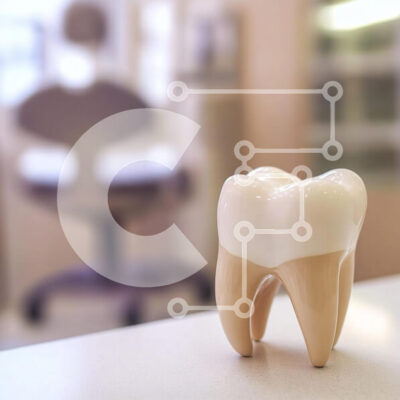 Intra Συλλεκτικό Ξύλινο Παζλ Plywood  4mm - Στυλιζαρισμένο μοντέλο δοντιών στο οδοντιατρείο Σε Ξύλινο Κουτί - Διαστάσεις Puzzle: 10x10 cm – 25 κομμάτια - Image 1