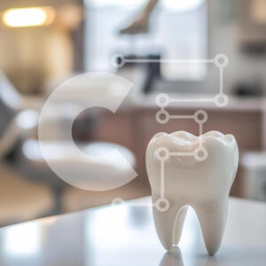 Intra Συλλεκτικό Ξύλινο Παζλ Plywood  4mm - Κεραμικό μοντέλο δοντιών στο οδοντιατρείο Σε Ξύλινο Κουτί - Διαστάσεις Puzzle: 10x10 cm – 25 κομμάτια