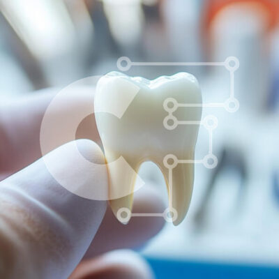 Intra Συλλεκτικό Ξύλινο Παζλ Plywood  4mm - Ρεαλιστικό μοντέλο ανθρώπινου δοντιού σε οδοντιατρικό περιβάλλον Σε Ξύλινο Κουτί - Διαστάσεις Puzzle: 10x10 cm – 25 κομμάτια - Image 1