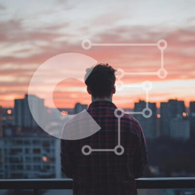 Intra Συλλεκτικό Ξύλινο Παζλ Plywood 4mm - Συλλογισμός της πόλης στο ηλιοβασίλεμα Σε Ξύλινο Κουτί - Διαστάσεις Puzzle: 10x10 cm – 25 κομμάτια - Image 1