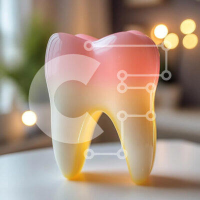 Intra Συλλεκτικό Ξύλινο Παζλ Plywood  4mm - Διακοσμητικό αντικείμενο δοντιών με χρώματα ντεγκραντέ Σε Ξύλινο Κουτί - Διαστάσεις: 10x10 cm – 25 κομμάτια - Image 1