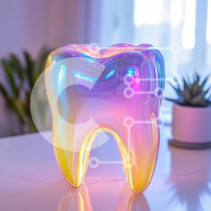 Intra Συλλεκτικό Ξύλινο Παζλ Plywood  4mm - Ιριδίζον Γλυπτό Δοντιών Σε Ξύλινο Κουτί - Διαστάσεις: 10x10 cm – 25 κομμάτια