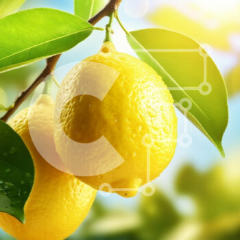 Intra Συλλεκτικό Ξύλινο Παζλ Plywood  4mm - Φρέσκα λεμόνια σε ένα κλαδί Σε Ξύλινο Κουτί - Διαστάσεις: 10x10 cm – 25 κομμάτια - Image 1