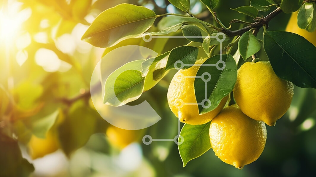 Intra Συλλεκτικό Ξύλινο Παζλ Plywood  4mm - Λεμονόδεντρο με ώριμα λεμόνια Σε Ξύλινο Κουτί - Διαστάσεις: 10x10 cm – 25 κομμάτια