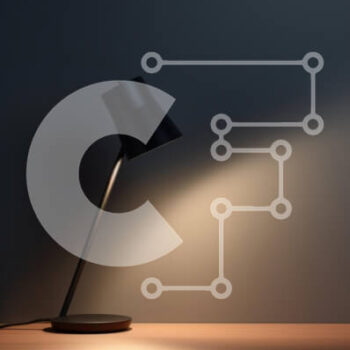 Intra Συλλεκτικό Ξύλινο Παζλ Plywood  4mm - Μοντέρνο φωτιστικό γραφείου σε ξύλινη επιφάνεια Σε Ξύλινο Κουτί - Διαστάσεις Puzzle: 10x10 cm – 25 κομμάτια - Image 1