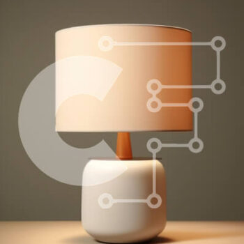 Intra Συλλεκτικό Ξύλινο Παζλ Plywood  4mm - Μοντέρνο φωτιστικό σε μινιμαλιστική επιφάνεια Σε Ξύλινο Κουτί - Διαστάσεις Puzzle: 10x10 cm – 25 κομμάτια - Image 1