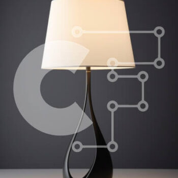 Intra Συλλεκτικό Ξύλινο Παζλ Plywood  4mm - Μοντέρνο επιτραπέζιο φωτιστικό με βάση δάκρυ Σε Ξύλινο Κουτί - Διαστάσεις Puzzle: 10x10 cm – 25 κομμάτια - Image 1