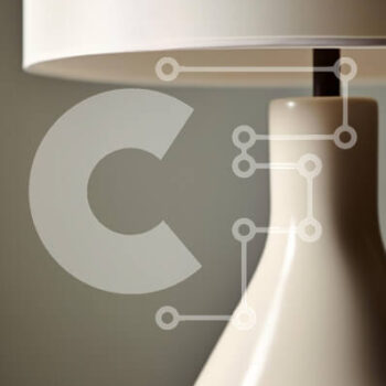 Intra Συλλεκτικό Ξύλινο Παζλ Plywood  4mm - Μοντέρνο λευκό φωτιστικό σε μινιμαλιστικό σκηνικό Σε Ξύλινο Κουτί - Διαστάσεις Puzzle: 10x10 cm – 25 κομμάτια - Image 1