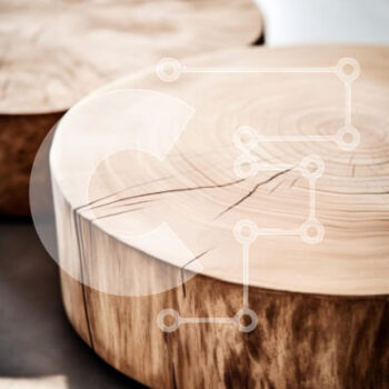 Intra Συλλεκτικό Ξύλινο Παζλ Plywood 4mm - Φυσικά ξύλινα κυκλικά τραπέζια Σε Ξύλινο Κουτί - Διαστάσεις Puzzle: 10x10 cm – 25 κομμάτια - Image 1