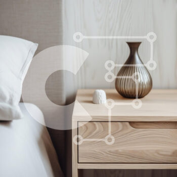 Intra Συλλεκτικό Ξύλινο Παζλ Plywood 4mm - Άνετη γωνιά υπνοδωματίου με ξύλινο κομοδίνο Σε Ξύλινο Κουτί - Διαστάσεις Puzzle: 10x10 cm – 25 κομμάτια - Image 1