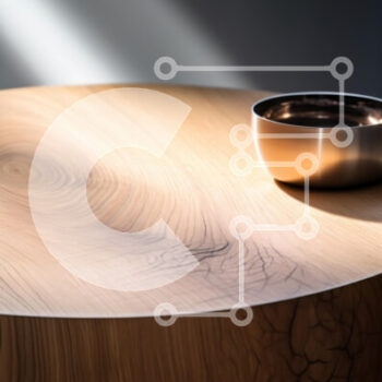 Intra Συλλεκτικό Ξύλινο Παζλ Plywood  4mm - Κομψό Ξύλινο Τραπέζι με Μεταλλικό Μπολ Σε Ξύλινο Κουτί - Διαστάσεις Puzzle: 10x10 cm – 25 κομμάτια - Image 1