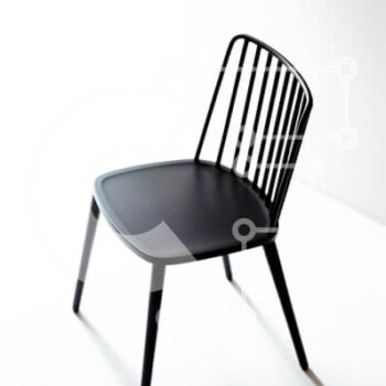 Intra Συλλεκτικό Ξύλινο Παζλ Plywood  4mm - Μινιμαλιστική μαύρη καρέκλα Σε Ξύλινο Κουτί - Διαστάσεις Puzzle: 10x10 cm – 25 κομμάτια - Image 1