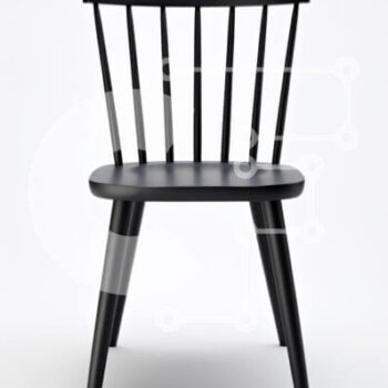 Intra Συλλεκτικό Ξύλινο Παζλ Plywood  4mm - Μοντέρνα μαύρη καρέκλα με μινιμαλιστικό σχέδιο Σε Ξύλινο Κουτί - Διαστάσεις Puzzle: 10x10 cm – 25 κομμάτια - Image 1