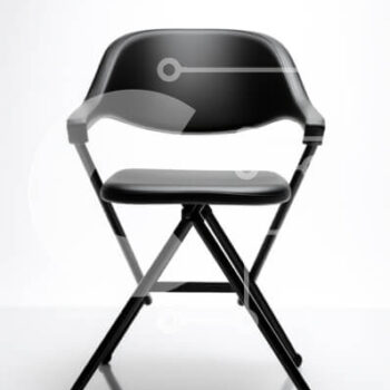 Intra Συλλεκτικό Ξύλινο Παζλ Plywood  4mm - Μοντέρνα μαύρη καρέκλα Σε Ξύλινο Κουτί - Διαστάσεις Puzzle: 10x10 cm – 25 κομμάτια - Image 1