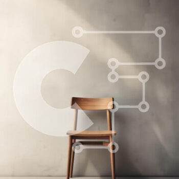 Intra Συλλεκτικό Ξύλινο Παζλ Plywood  4mm - Μινιμαλιστική Ξύλινη Καρέκλα ενάντια στον Ελαφρύ Τοίχο Σε Ξύλινο Κουτί - Διαστάσεις Puzzle: 10x10 cm – 25 κομμάτια - Image 1