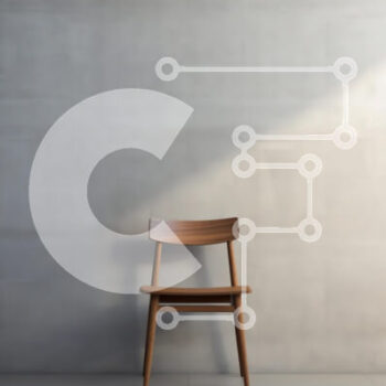 Intra Συλλεκτικό Ξύλινο Παζλ Plywood  4mm - Μινιμαλιστική Ξύλινη Καρέκλα σε Γκρι τοίχο Σε Ξύλινο Κουτί - Διαστάσεις Puzzle: 10x10 cm – 25 κομμάτια - Image 1