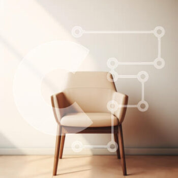 Intra Συλλεκτικό Ξύλινο Παζλ Plywood  4mm - Μοντέρνα μινιμαλιστική καρέκλα σε ένα φωτεινό δωμάτιο Σε Ξύλινο Κουτί - Διαστάσεις Puzzle: 10x10 cm – 25 κομμάτια - Image 1