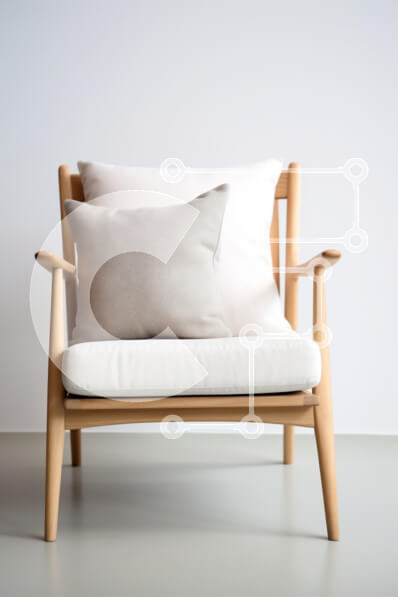 Intra Συλλεκτικό Ξύλινο Παζλ Plywood  4mm - Μινιμαλιστική πολυθρόνα με μαξιλάρια Σε Ξύλινο Κουτί - Διαστάσεις Puzzle: 10x10 cm – 25 κομμάτια