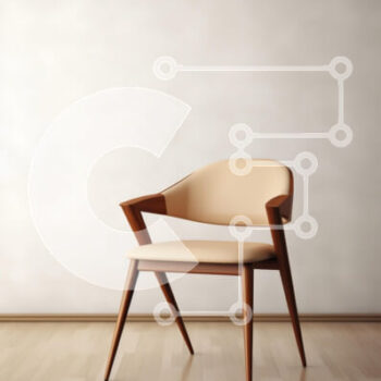 Intra Συλλεκτικό Ξύλινο Παζλ Plywood  4mm - Μοντέρνα καρέκλα σε μινιμαλιστικό εσωτερικό Σε Ξύλινο Κουτί - Διαστάσεις Puzzle: 10x10 cm – 25 κομμάτια - Image 1