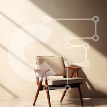 Intra Συλλεκτικό Ξύλινο Παζλ Plywood  4mm - Μοντέρνα καρέκλα σε ένα ηλιόλουστο δωμάτιο Σε Ξύλινο Κουτί - Διαστάσεις Puzzle: 10x10 cm – 25 κομμάτια - Image 1