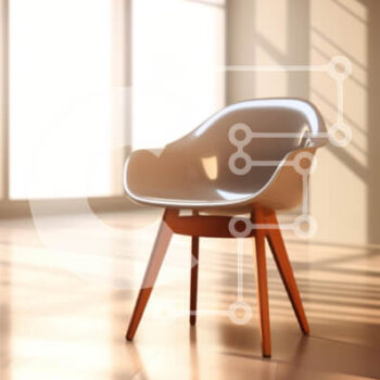 Intra Συλλεκτικό Ξύλινο Παζλ Plywood  4mm - Μοντέρνα καρέκλα σε ένα καλά φωτισμένο δωμάτιο Σε Ξύλινο Κουτί - Διαστάσεις Puzzle: 10x10 cm – 25 κομμάτια - Image 1