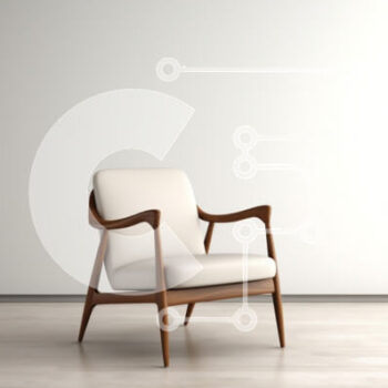 Intra Συλλεκτικό Ξύλινο Παζλ Plywood  4mm - Μοντέρνα μινιμαλιστική πολυθρόνα Σε Ξύλινο Κουτί - Διαστάσεις Puzzle: 10x10 cm – 25 κομμάτια - Image 1