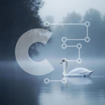 Intra Συλλεκτικό Ξύλινο Παζλ Plywood 4mm - Κύκνος που γλιστρά σε μια ομιχλώδη λίμνη Σε Ξύλινο Κουτί - Διαστάσεις: 10x10 cm – 25 κομμάτια - Image 1