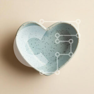 Intra Συλλεκτικό Ξύλινο Παζλ Plywood  4mm - Κεραμικό μπολ σε σχήμα καρδιάς Σε Ξύλινο Κουτί - Διαστάσεις: 10x10 cm – 25 κομμάτια