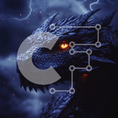 Intra Συλλεκτικό Ξύλινο Παζλ Plywood  4mm - Majestic Dragon Under Stormy Skies Σε Ξύλινο Κουτί - Διαστάσεις Puzzle: 10x10 cm – 25 κομμάτια - Image 1