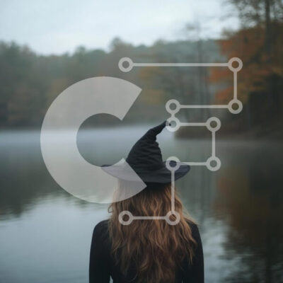 Intra Συλλεκτικό Ξύλινο Παζλ Plywood 4mm - Μυστηριώδης μάγισσα δίπλα στη λίμνη Σε Ξύλινο Κουτί - Διαστάσεις: 10x10 cm – 25 κομμάτια - Image 1