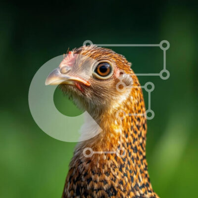 Intra Συλλεκτικό Ξύλινο Παζλ Plywood  4mm - Κοντινό πλάνο ενός πολύχρωμου πουλιού με λεπτομερές φτέρωμα Σε Ξύλινο Κουτί - Διαστάσεις: 10x10 cm – 25 κομμάτια - Image 1