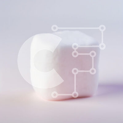 Intra Συλλεκτικό Ξύλινο Παζλ Plywood  4mm - Μονό λευκό Marshmallow σε μαλακό φόντο Σε Ξύλινο Κουτί - Διαστάσεις: 10x10 cm – 25 κομμάτια - Image 1