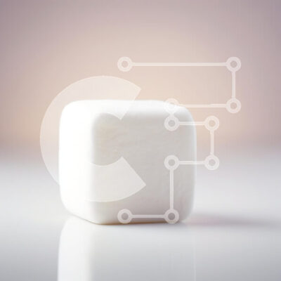 Intra Συλλεκτικό Ξύλινο Παζλ Plywood 4mm - Μονό λευκό Marshmallow σε ανακλαστική επιφάνεια Σε Ξύλινο Κουτί - Διαστάσεις: 10x10 cm – 25 κομμάτια - Image 1