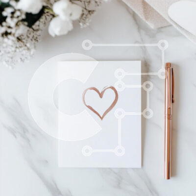 Intra Συλλεκτικό Ξύλινο Παζλ Plywood 4mm - Κομψή ευχετήρια κάρτα με εικονογράφηση καρδιά Σε Ξύλινο Κουτί - Διαστάσεις Puzzle: 10x10 cm – 25 κομμάτια - Image 1