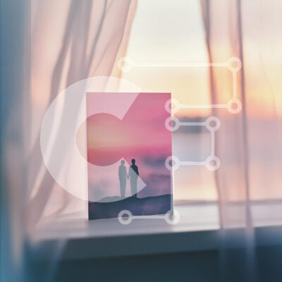 Intra Συλλεκτικό Ξύλινο Παζλ Plywood  4mm - Ρομαντική κάρτα στο Windowsill με φόντο ηλιοβασίλεμα Σε Ξύλινο Κουτί - Διαστάσεις Puzzle: 10x10 cm – 25 κομμάτια - Image 1