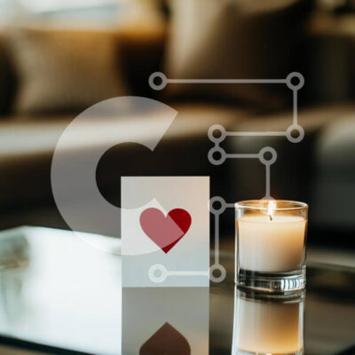 Intra Συλλεκτικό Ξύλινο Παζλ Plywood  4mm - Άνετη ρύθμιση με κάρτα καρδιάς και κερί Σε Ξύλινο Κουτί - Διαστάσεις Puzzle: 10x10 cm – 25 κομμάτια - Image 1