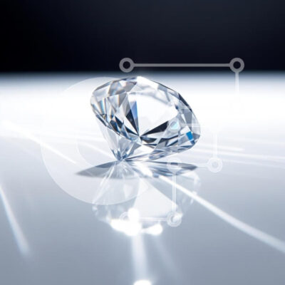 Intra Συλλεκτικό Ξύλινο Παζλ Plywood  4mm - Brilliant Cut Diamond σε ανακλαστική επιφάνεια Σε Ξύλινο Κουτί - Διαστάσεις: 10x10 cm – 25 κομμάτια - Image 1