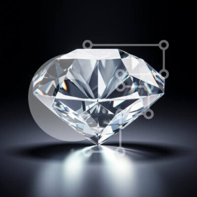 Intra Συλλεκτικό Ξύλινο Παζλ Plywood  4mm - Διαμάντι Brilliant Cut Σε Ξύλινο Κουτί - Διαστάσεις: 10x10 cm – 25 κομμάτια - Image 1