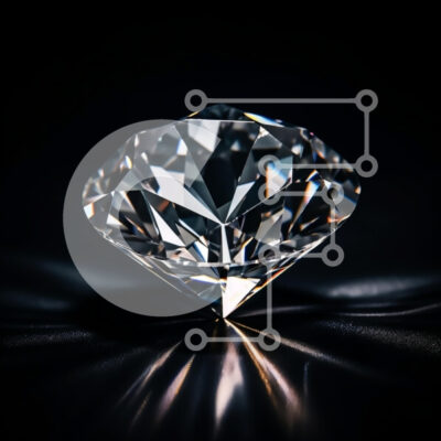 Intra Συλλεκτικό Ξύλινο Παζλ Plywood  4mm - Brilliant Cut Diamond σε σκούρο φόντο Σε Ξύλινο Κουτί - Διαστάσεις: 10x10 cm – 25 κομμάτια - Image 1