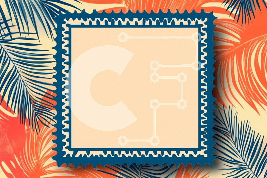 Intra Συλλεκτικό Ξύλινο Παζλ Plywood  4mm - Τροπικό πλαίσιο γραμματοσήμων Σε Ξύλινο Κουτί - Διαστάσεις Puzzle: 10x10 cm – 25 κομμάτια