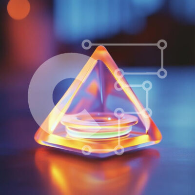 Intra Συλλεκτικό Ξύλινο Παζλ Plywood  4mm - Φωτεινό τριγωνικό αντικείμενο με κυκλική βάση Σε Ξύλινο Κουτί - Διαστάσεις: 10x10 cm – 25 κομμάτια - Image 1