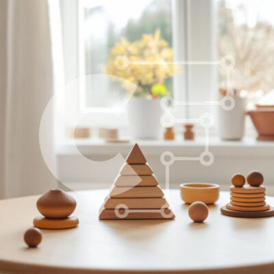 Intra Συλλεκτικό Ξύλινο Παζλ Plywood 4mm - Ξύλινα παιχνίδια στοίβαξης σε ένα φωτεινό εσωτερικό Σε Ξύλινο Κουτί - Διαστάσεις Puzzle: 10x10 cm – 25 κομμάτια - Image 1