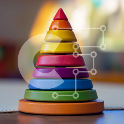 Intra Συλλεκτικό Ξύλινο Παζλ Plywood  4mm - Πολύχρωμο ξύλινο παιχνίδι στοίβαξης Σε Ξύλινο Κουτί - Διαστάσεις: 10x10 cm – 25 κομμάτια - Image 1